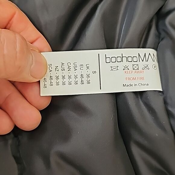 BOOHOOMAN COLLAB VARSITY JACKET size small - Picture 8 of 9